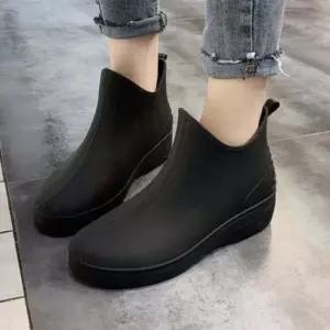 모던 여성 레인부츠 장마철 신발 숏 부츠 비 장화 레인부츠