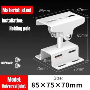 야외 멀티 앵글 조정 범용 공동 카메라 폴 마운트 브래킷 금속 크로스 암 지원