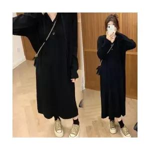 캐주얼 니트 원피스 스커트 여친 러블리 후드 스트라이프 수유 다올4