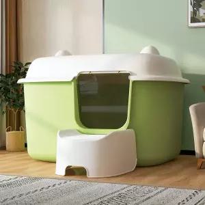 대형 고양이 화장실 특대형 밀폐형 냄새방지 배변통 사막화방지 돔형