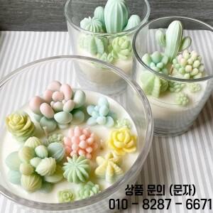 9pcs DIY 다육 식물 실리콘 몰드 선인장 양초 수제 예술 및