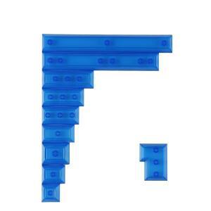 YMDK 블랙 클리어 블루 컬러풀 ABS 소재 백라이트 DSA 프로파일 커스텀 키캡 PBT, MX 스위치 키보드용