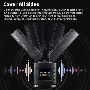 고독스 IVM-S3 머신탑 건 타입 리튬 배터리 마이크 DSLR 휴대폰 야외 라이브 촬영용 콘덴서