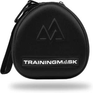 빠른 지퍼 파우치가 있는 트레이닝마스크 하드 캐리 케이스 - 운동 유산소 및 내구성 피트니스 호흡 저항