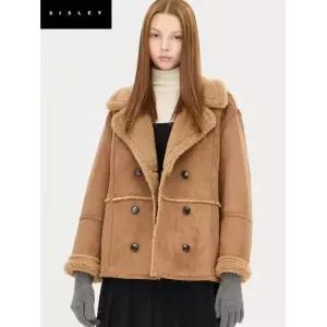 시슬리 더블 버튼 인조 무스탕 SALEC25611077191