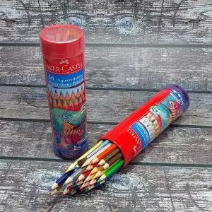 파버카스텔 수채색연필 36색+붓 라운드(철제) 채색연필