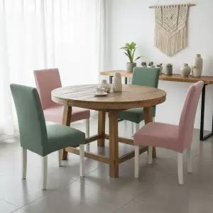 고탄력 의자커버 4인 식탁 화장대 등받이 천갈이 덮개 리폼 시트