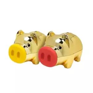 골드 돼지저금통 대 랜덤 1P 동전 지폐 잔돈모으기 동전저금통