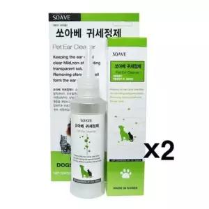 고양이귀청소 쏘아베 귀세정제 강아지 캣 귀청소 귀관리 120ml X2개