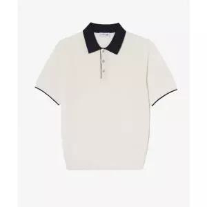 라코스테 LACOSTE 남성 립조직 카라 연사 반팔 스웨터 폴로 셔츠 PH943E-56G XFJ PH943E-56GXFJ