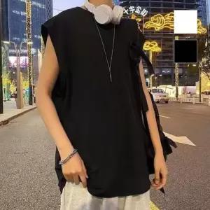 남성 오버핏 레이어드코디 베이직 민소매 나시티셔츠