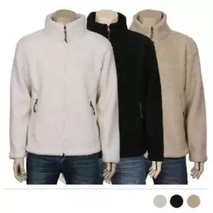 MJ21037 셰이도 양털 하이넥 집업 점퍼