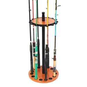 낚시대 보관 로드 회전식 거치대 수납함 원형 낚시용 홀더 (34x73CM)