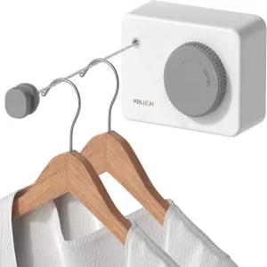 음빌리온 접이식 빨랫줄 13.8피트 무게의 대형 의류 건조기 실내용 빨래줄 처짐 방지용 회전 노브로 옷을