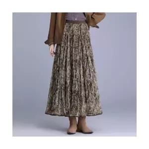 여사친 스커트 롱 망사 캐주얼 가을 겨울 슬림핏 데일룩 플리츠 밴딩 쉬폰 DAOL4