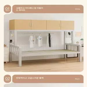 이층침대 철제 직원 조립식 복층 매트리스