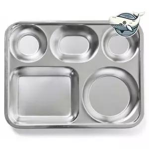 [하프클럽/브이와이]튼튼한 스텐 접시 포장용 식판 다용도 급식접시