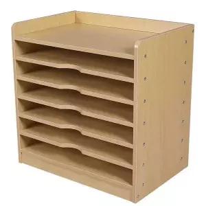 종이 보관함 수납함 세로형 원목 다용도 지류 종이함