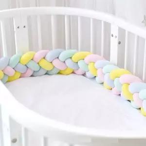 꽈배기쿠션 길다란 죽부인 틈새막이 가드 2m 꼬임 매듭 그레이+핑크