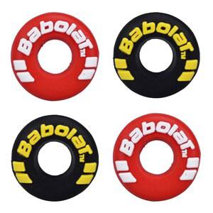 XIXILINRUIYUN 4피스 고무 타이어 모양 진동 감쇠기 내구성 테니스 라켓 충격 흡수 소프트 액세서리 플레이어에게 적합