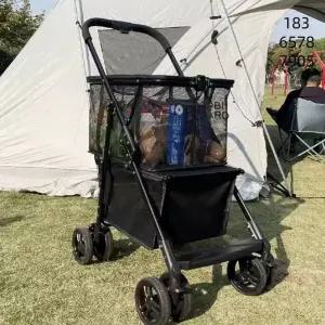 2단접이식카트 캠트롤리 미니웨건 쇼 캠웨건 카트
