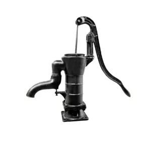 물 펌프 작두펌프 옛날 농업용 시골 급수용 블랙