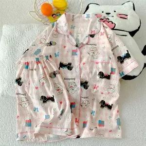 [모스트맘]리본강아지반팔파자마_P420335300