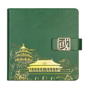 중국풍 문화 창작 여행 우표 수집 책 정사각형 무지 노트북 휴대용 소형 박물관 체크인