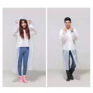 남녀 일회용 우비 10개 장마 야외 비상용 비옷 115cm