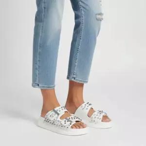 알렉산더 맥퀸 21SS 여성 스터드 하이브리드 샌들 650785_WHXZE_9285_21S)