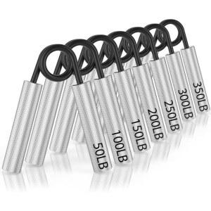 손 압력기 악력 전완근 그립 스트렝스 운동기 팔뚝 트레이너 그립퍼 운동용 형성 운동기구 기 4팩 듀티 방지 근육 손가락 Color 50LB200LB 핸드 금속