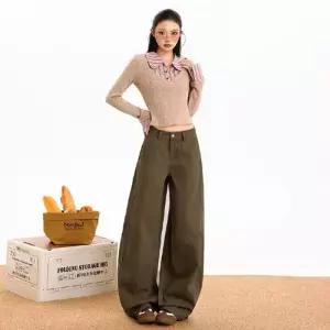 바지 여사친 청바지 커프스 슬리퍼 아이템 트렌디 슬림핏 배기핏 겨울와이드 HT4