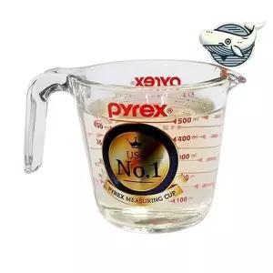 [하프클럽/브이와이]계량컵 비커 요리 내열유리계량컵 베이킹 500ml