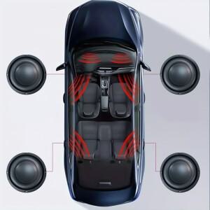6.5인치 차량용 서브우퍼 1개 200W 오디오 스피커 4옴 컴포넌트 스테레오 개조 및 홈시어터 시스템 업그레