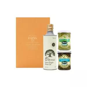 [롯데백화점]잇츠앤 [잇츠앤] 오일리사 올리브오일 알베 올리브절임 바질페스토 3종 선물세트