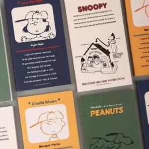 [문구] 스누피 75주년 줄제본 스티치 노트 4P 유선 수첩 공책