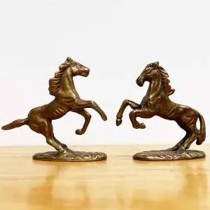 [셀러에이드]밤색 미니 말 셋트 장식품 인테리어 수공예 소품