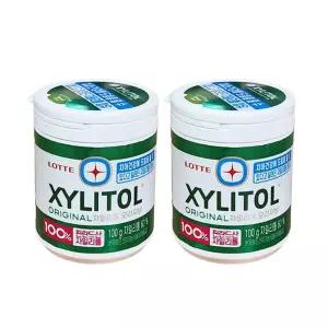 롯데 자톨 용기 오리지날 100g 2개 츄잉 껌 간식 자톨껌