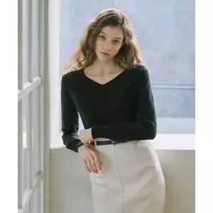 VISITINNEWYORK 베이직 브이넥 니트(VB2LKF1) 2080102