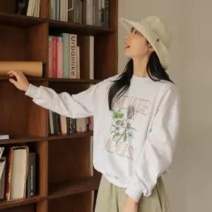 메리앤 플라워 프린팅맨투맨