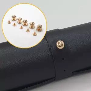 가죽공예 부자재 단추 솔트레지 골드 10mm 5P J7