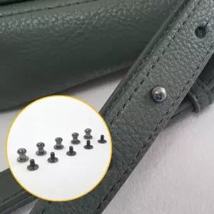 가죽공예 부자재 단추 솔트레지 흑니켈 6mm 5P J7