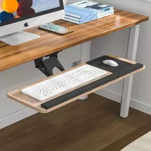 키보드 거치대 각도조절 연장형 회전식 브래킷 책상 슬라이드 컴퓨터 레일 데스크 슬라이딩