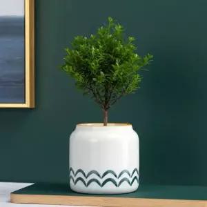 도자기 화분 미니 선인장 다육이 물결 소형 화분