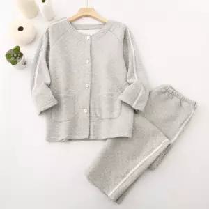 키밍 겨울 검진복 트임 노인 환자복 간호복 치료 상의