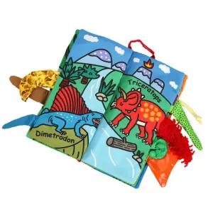 공룡덕후 촉감자극 언어발달 꼬리헝겊책 아기 유아 1세 첫돌 촉각 완구 소근육 어린이