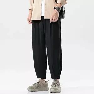 [모로엠]핀턱 남성 세미 와이드 9부 팬츠 ON-PTA-QWFN1025