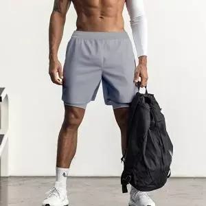 [모로엠]남성 러닝 반바지 레깅스 결합 팬츠 ON-PTH-QWFN0XQN