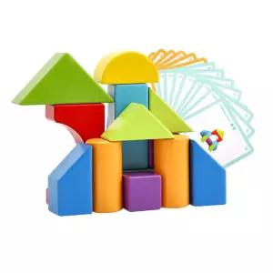 어린이 IQ 두뇌발달 블럭놀이 원목블록 유치원 손주선물 장난감 토이 끼우기 첫돌아기