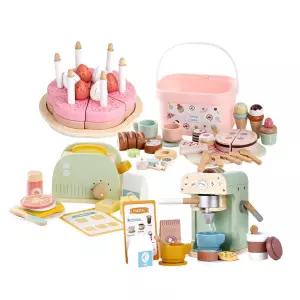 카페놀이 케이크 커피머신 원목장난감 6세 완구 쉐프 교육 언어발달 3살 부엌 4세 4살